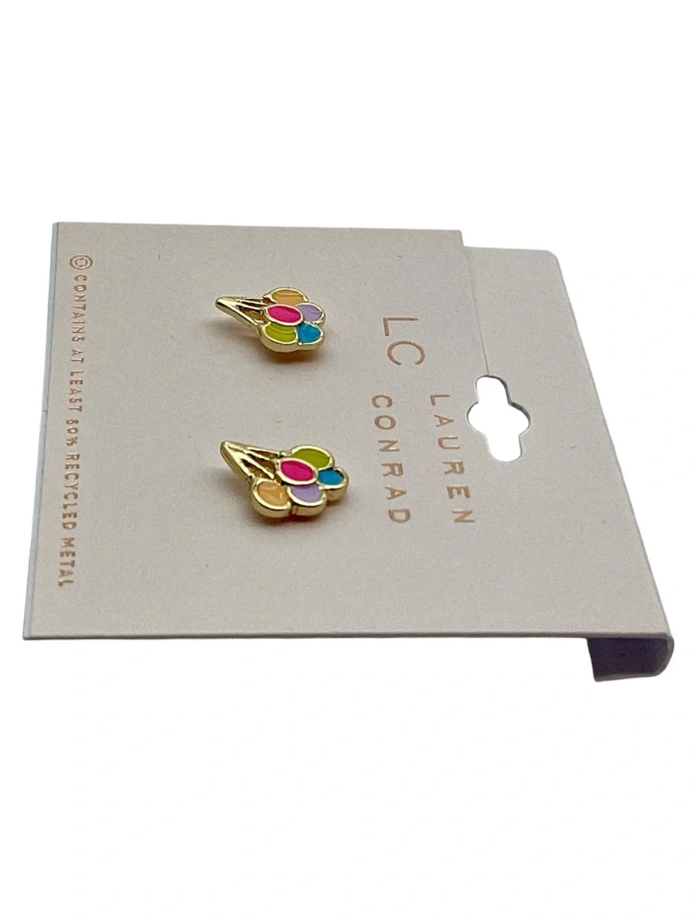LC Lauren Conrad Gold-Tone Balloon Stud Earrings (NWT)